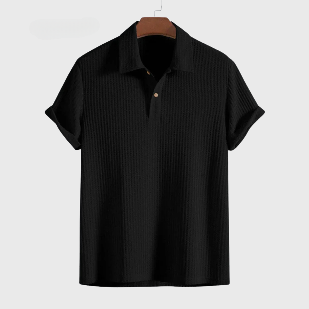 Conrad™ Men's Textured Knit Polo Shirt