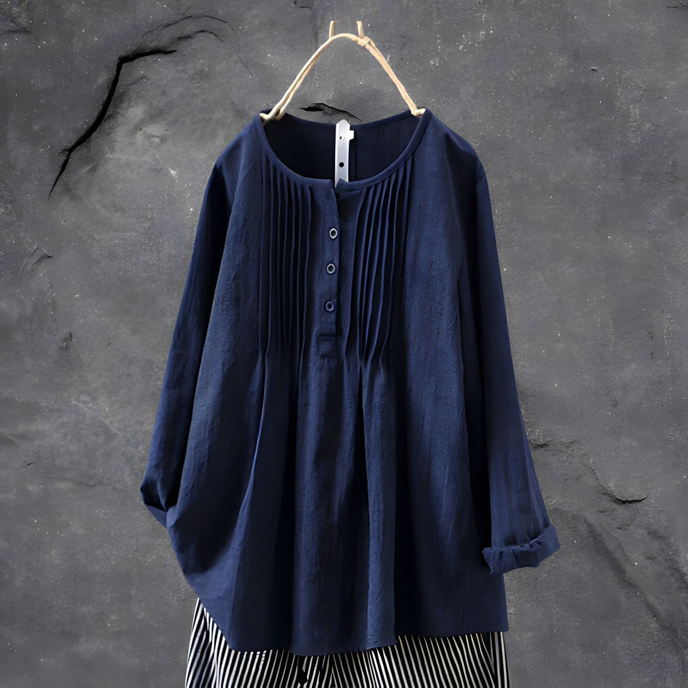 Laina™ - Elegant Pleated Blouse