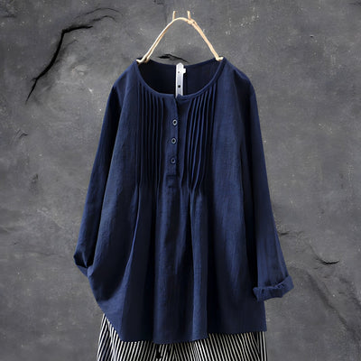 Laina™ - Elegant Pleated Blouse