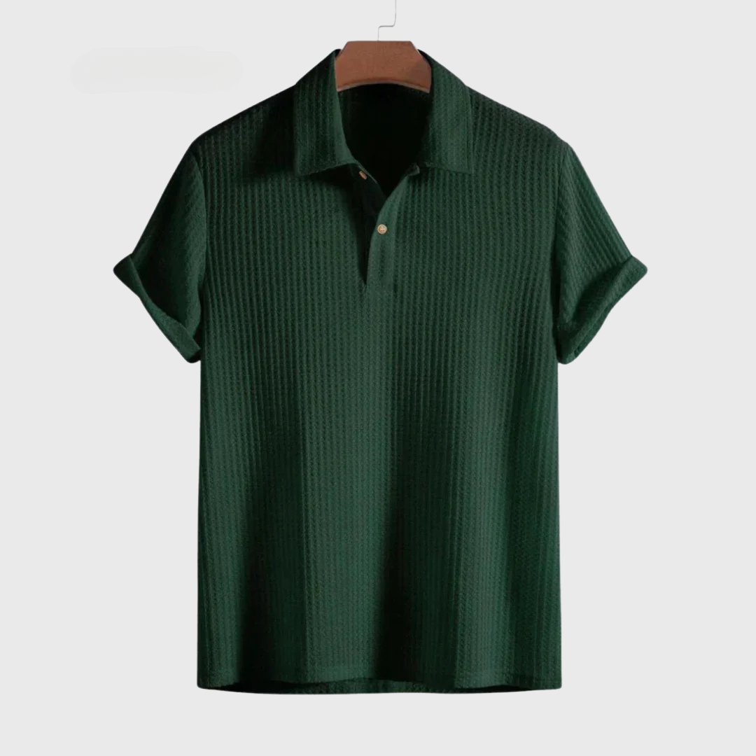 Conrad™ Men's Textured Knit Polo Shirt