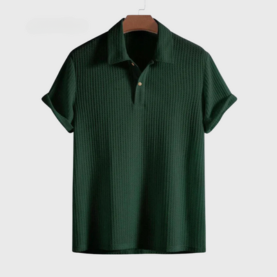 Conrad™ Men's Textured Knit Polo Shirt