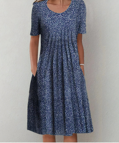 Maple™ - Casual Floral Pleated Dress