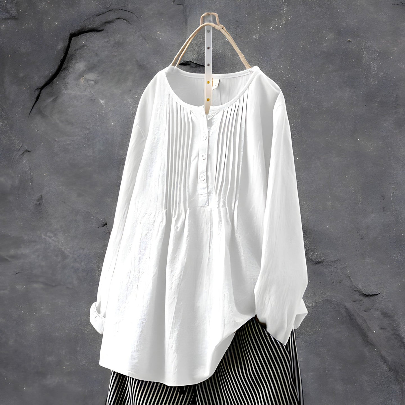 Laina™ - Elegant Pleated Blouse