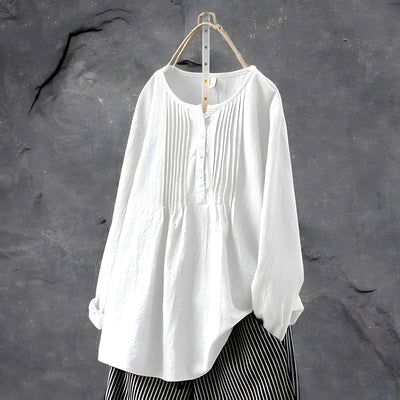 Laina™ - Elegant Pleated Blouse