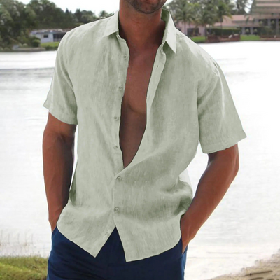 Abel™ Men's Casual Short-Sleeve Linen Shirt