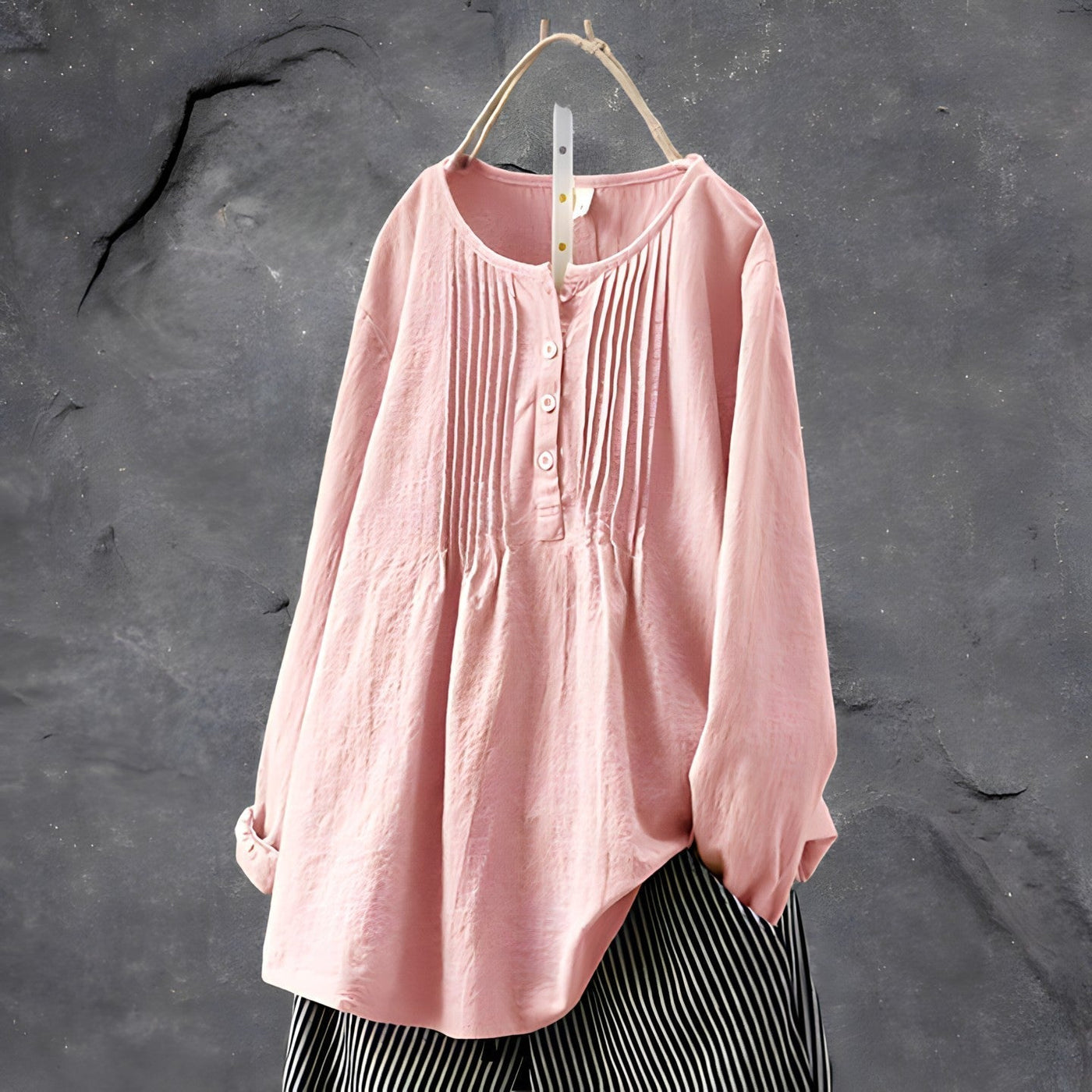 Laina™ - Elegant Pleated Blouse