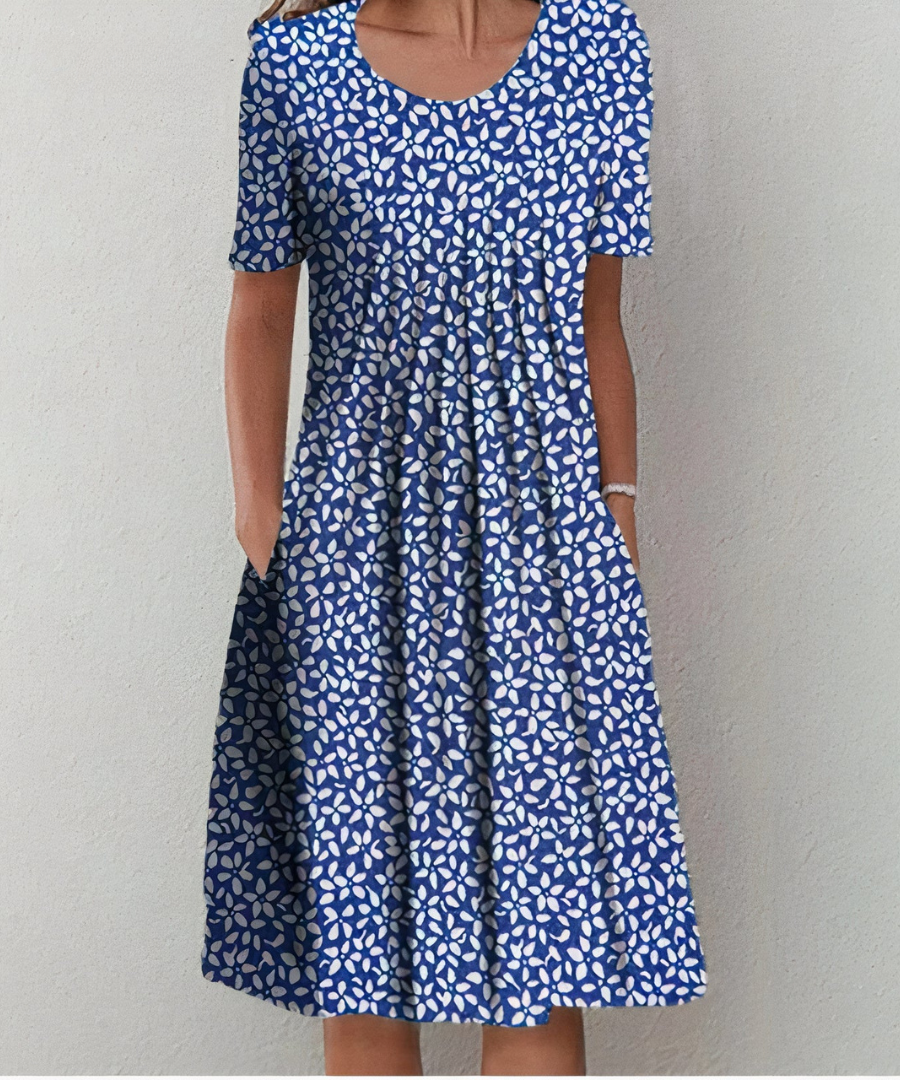 Maple™ - Casual Floral Pleated Dress