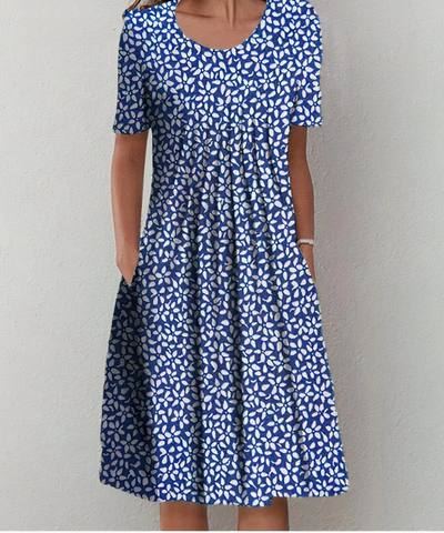 Maple™ - Casual Floral Pleated Dress