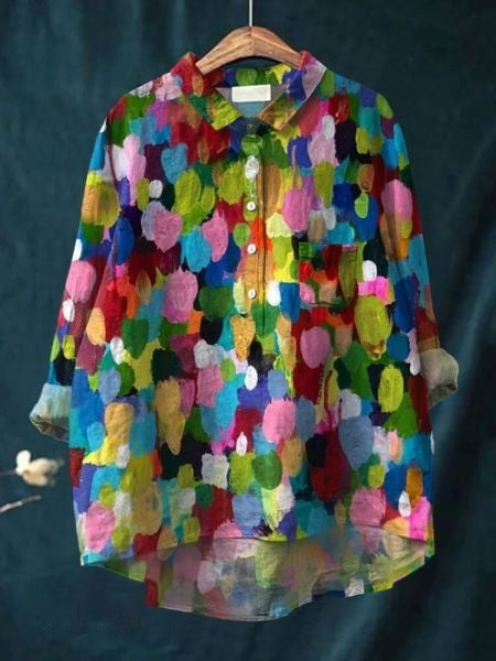 Daphne™ - Floral Button-Up Blouse