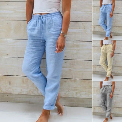 Ava™ Casual Cotton-Blend Drawstring Pants 1+1 Free