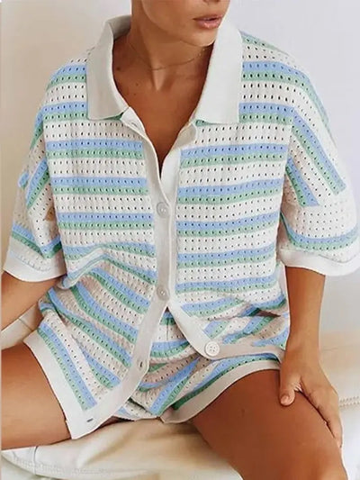 Ayla™ Striped Knit Lounge Set