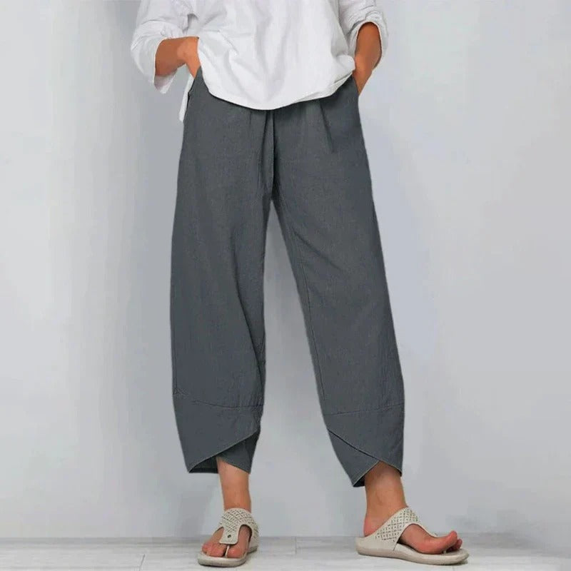 Cora™ Relaxed Fit Cotton-Linen Pants