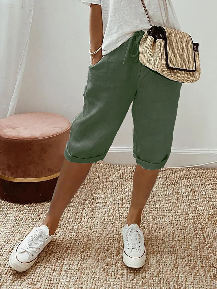 Aria™ Casual Linen Shorts 1 + 1 Free