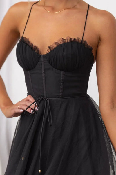 Yara™ - Elegant Corset Tulle Midi Dress