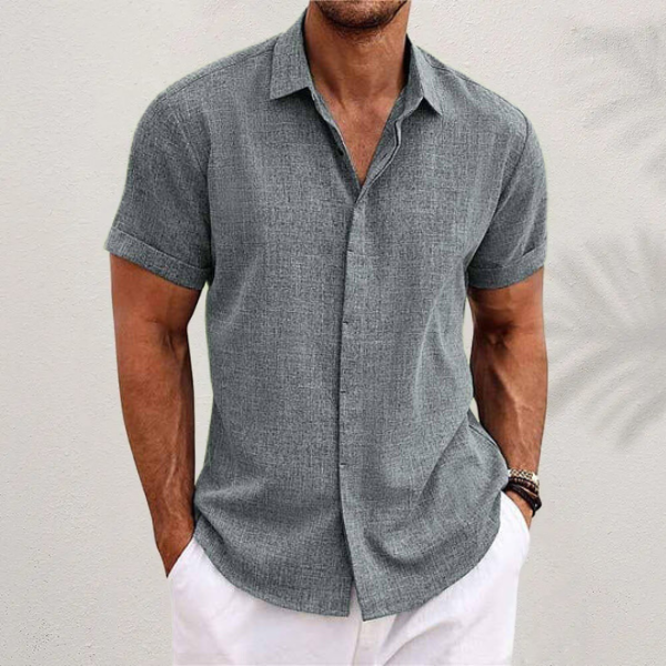 Adam™ Men's Short-Sleeve Linen Shirt