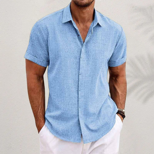 Adam™ Men's Short-Sleeve Linen Shirt