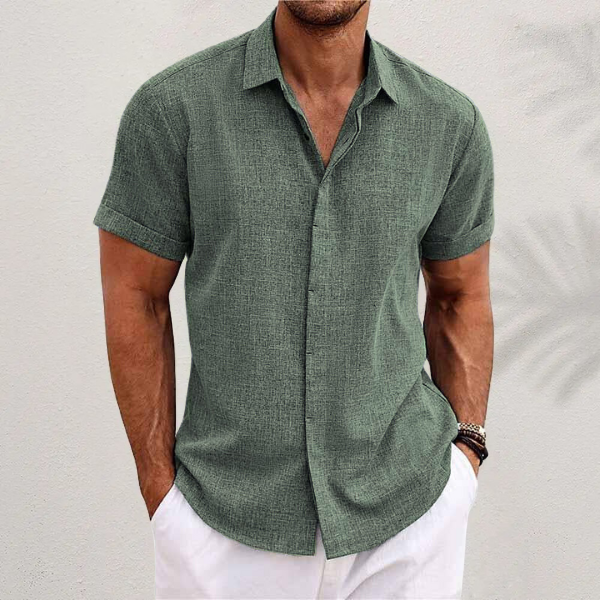 Adam™ Men's Short-Sleeve Linen Shirt