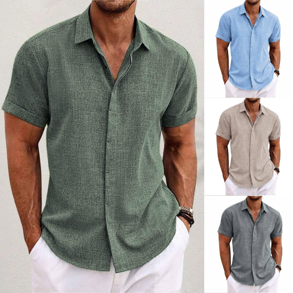 Adam™ Men's Short-Sleeve Linen Shirt