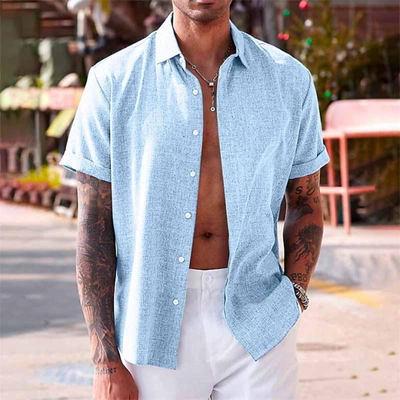 Adam™ Men's Short-Sleeve Linen Shirt