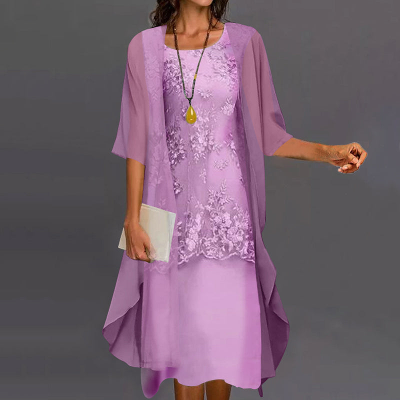 Lunara™ Chiffon Two-Part Dress