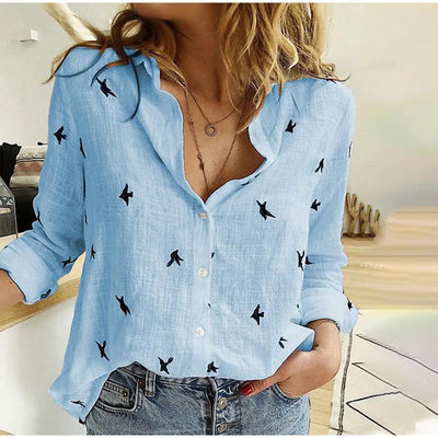 Phoebe™ Embroidered Button-Up Shirt