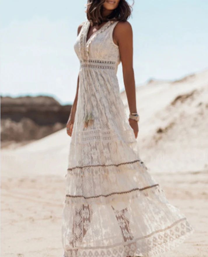 Georgia™ Boho Lace Maxi Dress