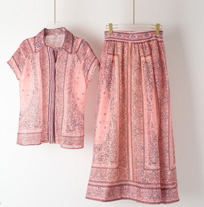 Eleanor™ | Boho Blouse and Skirt