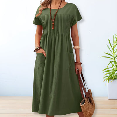 Quinn™ Casual Cotton-Linen Maxi Dress