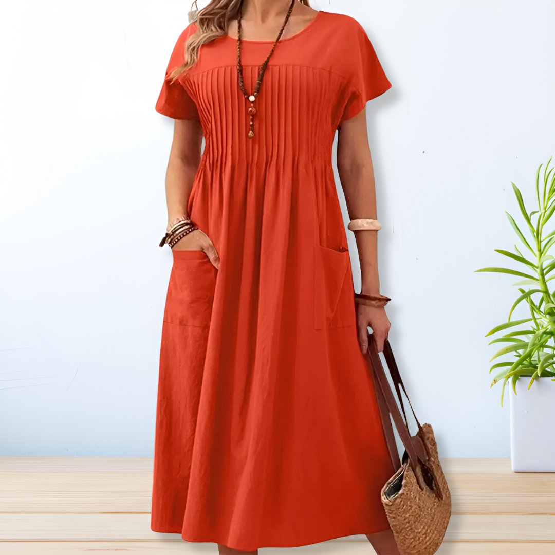 Quinn™ Casual Cotton-Linen Maxi Dress