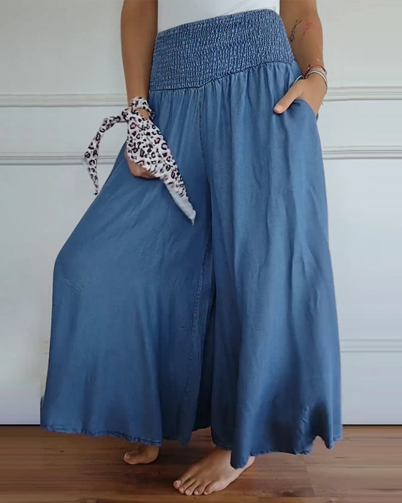 Emma™ High-Waist Wide-Leg Flowy Pants