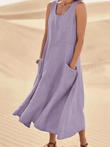 Savannah™ Linen Dress with Pockets