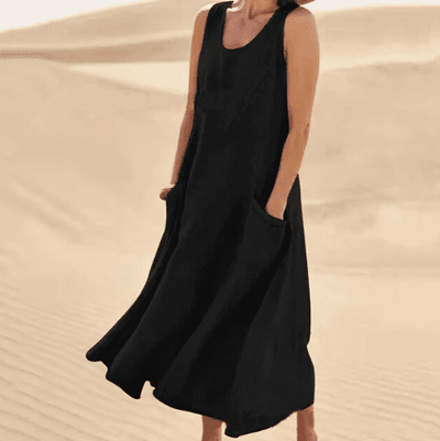 Savannah™ Linen Dress with Pockets