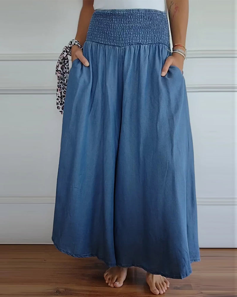 Emma™ High-Waist Wide-Leg Flowy Pants