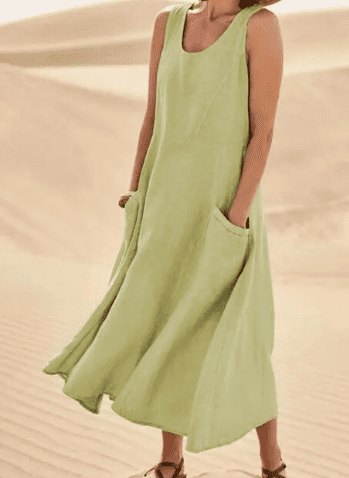 Savannah™ Linen Dress with Pockets