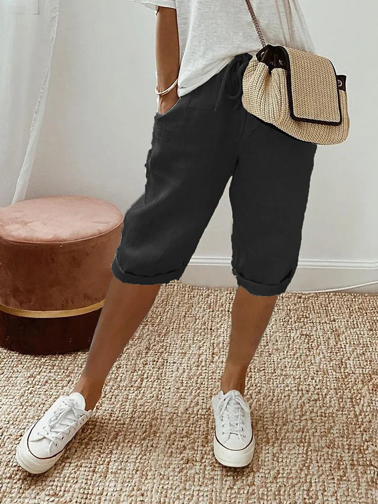 Aria™ Casual Linen Shorts 1 + 1 Free