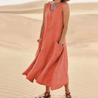 Savannah™ Linen Dress with Pockets