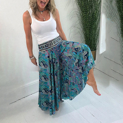 Rain™ Bohemian Wide-Leg Pants