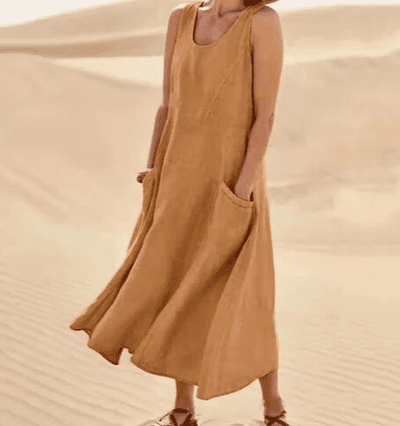 Savannah™ Linen Dress with Pockets